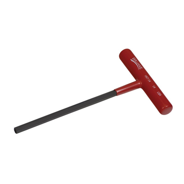 Williams HKT-1/4 Hex Keys; End Type: Hex ; Arm Style: T-Handle ; Tether Style: Not Tether Capable ; Insulated: No ; Tool Type: 4x6" T-Key W/Cushion; Black Oxide Finish ; System Of Measurement: Inch