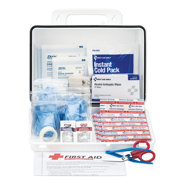 FIRST AID ONLY, INC. PhysiciansCare® by 60002 Office First Aid Kit, for Up to 25 People, 131 Pieces, Plastic Case