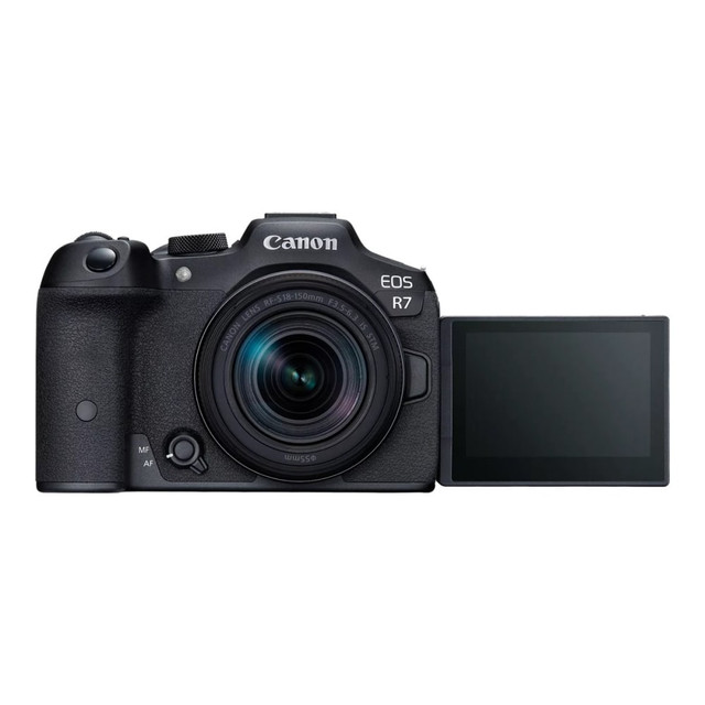 CANON USA, INC. 5137C009 Canon EOS R7 - Digital camera - mirrorless - 32.5 MP - 4K / 60 fps - 8.3x optical zoom RF-S 18-150mm F3.5-6.3 IS STM lens - Wi-Fi, Bluetooth