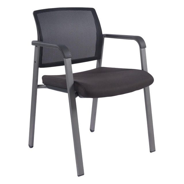 SP RICHARDS Lorell 30956  Mesh Stackable Guest Chair, Black