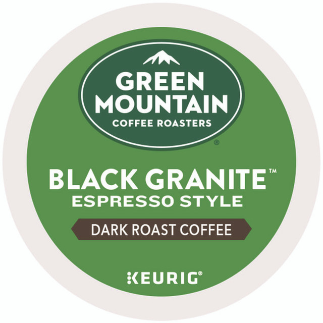 KEURIG DR PEPPER Green Mountain Coffee® 9530 Black Granite Espresso Style K-Cups, 24/Box