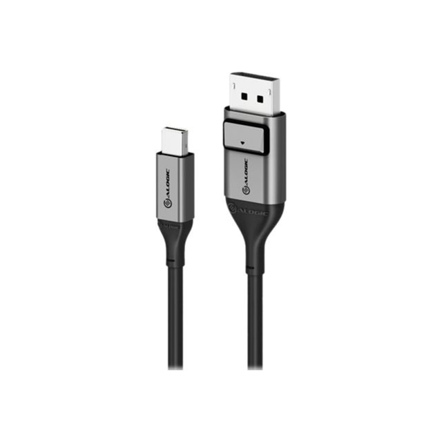 ALOGIC USA ALOGIC ULMDPDP02-SGR  Ultra - DisplayPort cable - Mini DisplayPort (M) to DisplayPort (M) - DisplayPort 1.4 - 6.6 ft - 8K UHD (7680 x 4320) support, FEC - space gray