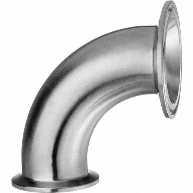 USA Industrials ZUSA-STF-QC-397 Sanitary Stainless Steel Pipe 90 ° Elbow, 1", Quick-Clamp Connection