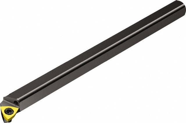 Sandvik Coromant 5721912 Indexable Boring Bar: A10K-SWLPL04, 12 mm Min Bore Dia, Left Hand Cut, 10 mm Shank Dia, -5 ° Lead Angle, Steel