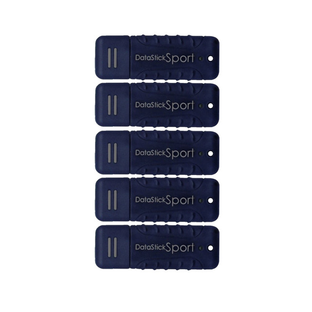 CENTON ELECTRONICS, INC. S1-U3W2-64G-5B Centon DataStick Pro USB 3.0 Flash Drives, 64GB, Sport Blue, Pack Of 5 Flash Drives, S1-U3W2-64G-5B CENTON ELECTRONICS, INC. S1-U3W2-64G-5B Centon DataStick Pro USB 3.0 Flash Drives, 64GB, Sport Blue, Pack Of 5 Flash Drives, S1-U3W2-64G-5B