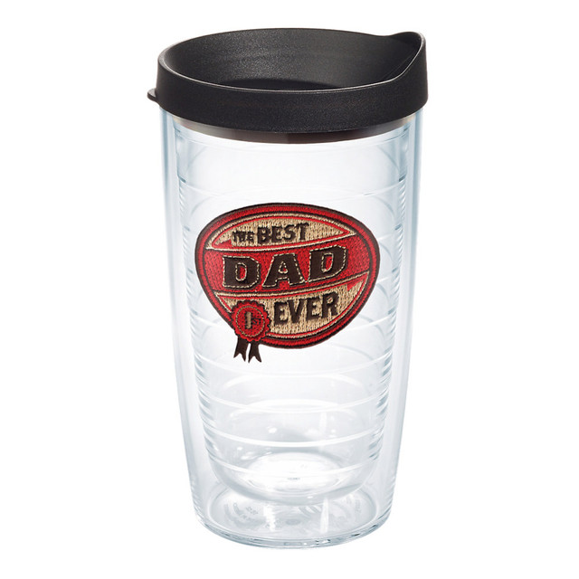 TERVIS TUMBLER COMPANY 1059908 Tervis Hallmark Best Dad Ever Tumbler With Lid, 16 Oz, Clear