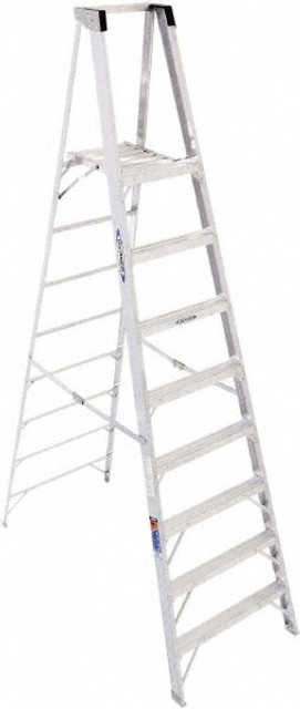 Werner P378 8-Step Aluminum Ladder Platform: 250 lb Capacity