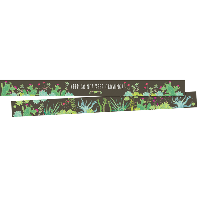 BARKER CREEK PUBLISHING, INC. 4051 Barker Creek Double-Sided Borders, 3in x 35in, Prickles, 12 Strips Per Pack, Set Of 4 Packs BARKER CREEK PUBLISHING, INC. 4051 Barker Creek Double-Sided Borders, 3in x 35in, Prickles, 12 Strips Per Pack, Set Of 4 Packs