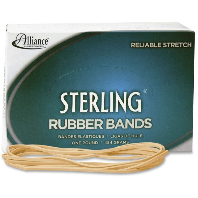 ALLIANCE RUBBER CO 25405 Alliance Rubber 25405 Sterling Rubber Bands, 7in x 0.125in, Natural Crepe, 1 lb. ALLIANCE RUBBER CO 25405 Alliance Rubber 25405 Sterling Rubber Bands, 7in x 0.125in, Natural Crepe, 1 lb.
