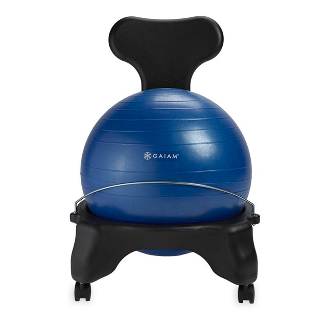 GAIAM 05-58865  Classic Balance Ball Chair, Blue