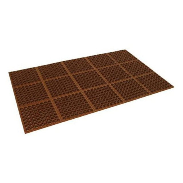 CACTUS MAT MFG. CO. 3525-R1 Cactus Mat Co. Floor Mat, 7/8inH x 3ftW x 5-d, Red