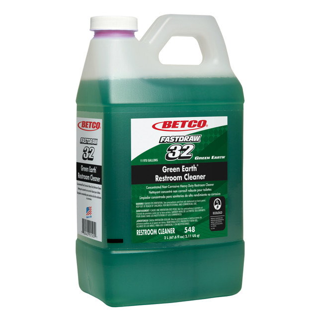 BETCO CORPORATION 5484700 Betco Green Earth Restroom Cleaner, 67.6 Oz Bottle, Case Of 4