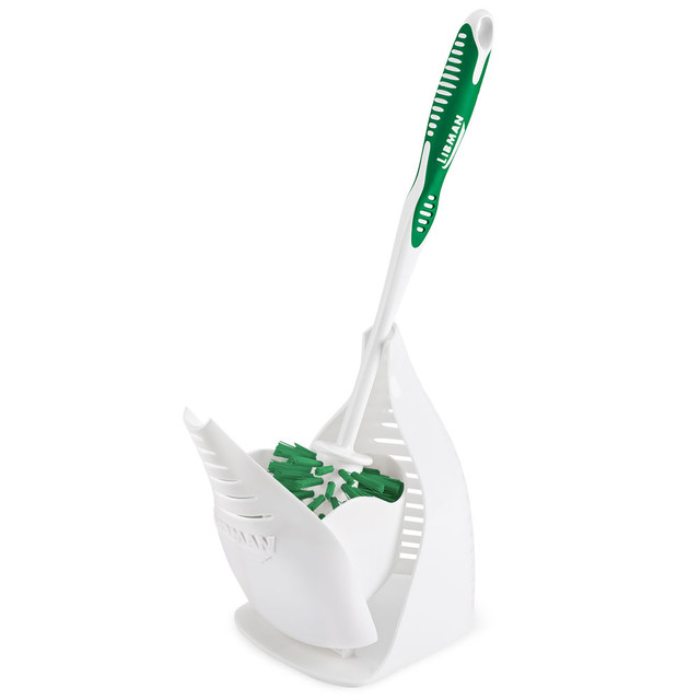 THE LIBMAN COMPANY 40 Libman Commercial Designer Bowl Brushes And Caddies, 14-1/2in, Green/White, Pack Of 4 Brushes THE LIBMAN COMPANY 40 Libman Commercial Designer Bowl Brushes And Caddies, 14-1/2in, Green/White, Pack Of 4 Brushes