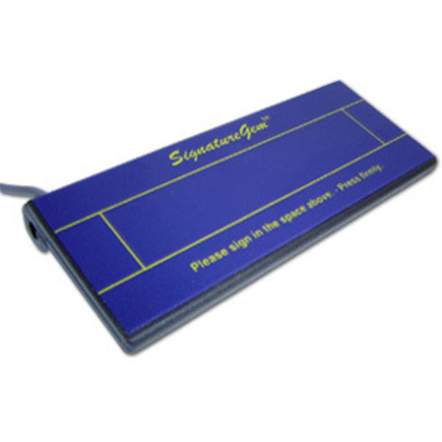 TOPAZ SYSTEMS, INC. T-S261-PLB-R Topaz SignatureGem T-S261 Electronic Signature Capture Pad - Active Pen - 4.80in x 1.20in Active Area - Serial - 410 PPI TOPAZ SYSTEMS, INC. T-S261-PLB-R Topaz SignatureGem T-S261 Electronic Signature Capture Pad - Active Pen - 4.80in x 1.20in Active Area - Serial - 410 PPI