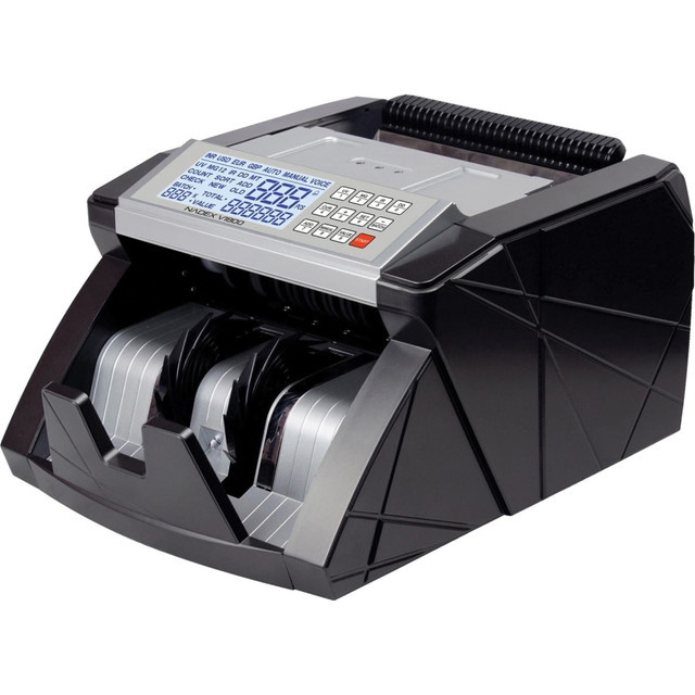 <p>Nadex V1800 Money Counter - Color Coded Dual TFT Display - Professional Grade Accurate Fast Bill Counting with UV/MG/IR Counterfeit Detection - Counts 1000 Notes/Min. Nadex V1800 Bill Counter and Fake Currency Detector is the perfect solution for fast, accurate and reliable banknote counting and detection system. Compact and stylish design with multi-function capabilities. Handles the most demanding tasks, from counting large amounts of cash to batching custom banknote quantities. Invaluable aid for banks, casinos, supermarkets, movie theaters, retail shops and other environments where banknotes are used. Reduces time and eliminates human error involved when counting manually to improve efficiency, productivity and accuracy. Specifications: Hopper capacity: 200 bills Stacker capacity: 200 bills Counting speed: ? 1000 bills/min Dimensions: 318 x 242 x 172 mm Size of countable bills: 50x100 - 90x190 mm Thickness of countable notes: 0.075-0.15 mm Net weight: 5.3 kg Gross weight: 6.3 kg Power supply: AC 110V±10% 60 Hz Power consumption: ? 80 W Size of color box: 367x290x247 mm Nadex manufactures a variety of coin management and money storage products. All Nadex products are backed by a 1 Year warranty! Please visit Nadex Coins to activate and don't hesitate to contact us with any questions or concerns.</p>