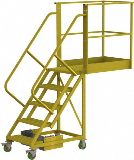 TRI-ARC UCU500540242 Steel Cantilever Rolling Ladder: 5 Step