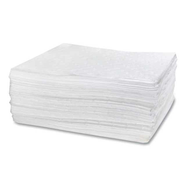 HOSPECO OSMABCPW TASKBrand Industrial Oil Only Sorbent Pad, 0.17 gal, 15 x 18, 100/Carton