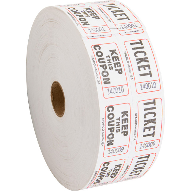 SP RICHARDS 99210 Sparco Roll Tickets - White - 2000/Roll SP RICHARDS 99210 Sparco Roll Tickets - White - 2000/Roll
