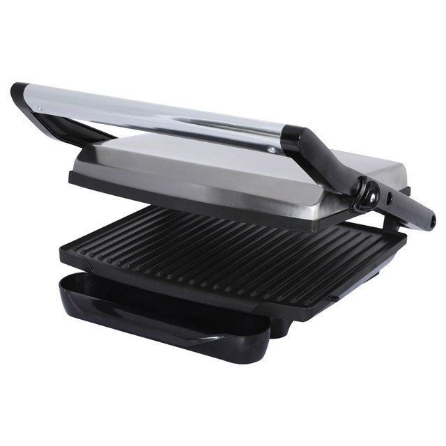 TODDYs PASTRY SHOP Brentwood 995104457M  Select Compact Non-Stick Panini Press & Sandwich Maker, 4inH x 13inW x 14-1/2inD