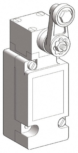 Telemecanique Sensors XCKJ110513H7 General Purpose Limit Switch: SP, NC, Roller Lever, Side