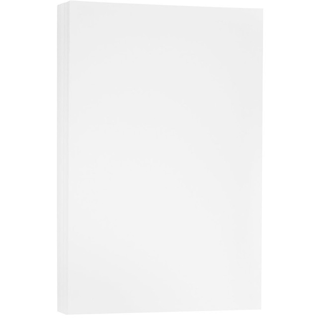 JAM PAPER AND ENVELOPE 236931271OD JAM Paper Card Stock, White Glossy, Legal (8.5in x 14in), 80 Lb, Pack Of 50