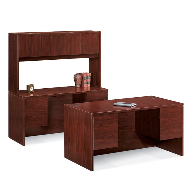 HNI CORPORATION 10573NN HON 10500 60inW Double-Pedestal Computer Desk, Mahogany