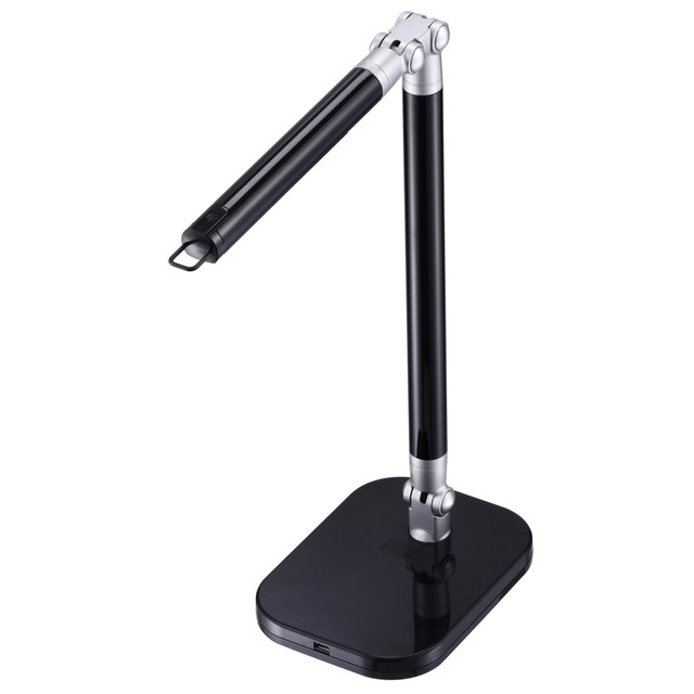 BLACK & DECKER/INDUS. CONST. LED7BAR-BLK BLACK+DECKER PureOptics Exalt Bar LED Clamp-On Desk Lamp, Adjustable, 19inH, Black