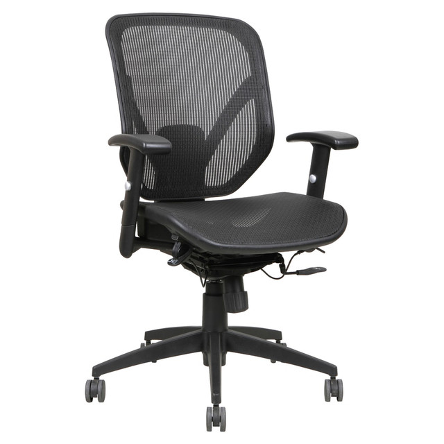 SP RICHARDS 40203 Lorell Executive Mesh Mid-Back Chair, Black