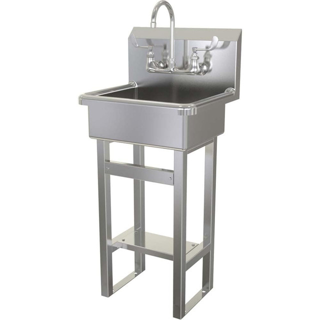 SANI-LAV 725F.5 Wash Sink: Floor Mount, 304 Stainless Steel