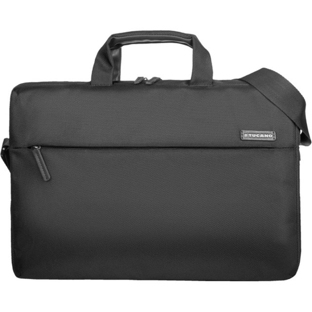 TUCANO USA INC BFRBUB14-BK Tucano Free & Busy Carrying Case for 13in to 15in Apple MacBook, MacBook Pro, Notebook - Black - Shoulder Strap, Trolley Strap, Handle - 10.6in Height x 14.6in Width x 3.1in Depth