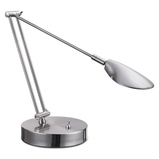 ALERA LED900S Adjustable LED Task Lamp with USB Port, 11w x 6.25d x 26h, Brushed Nickel