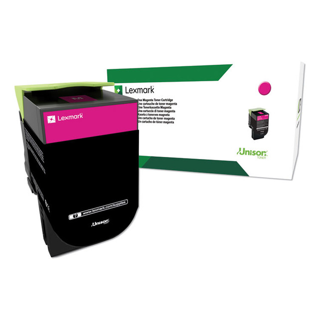 LEXMARK INT'L, INC. 80C0HMG 80C0HMG Return Program High-Yield Toner, 3,000 Page-Yield, Magenta, TAA Compliant