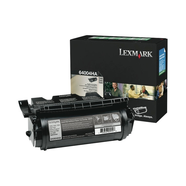 LEXMARK INTERNATIONAL, INC. 64004HA Lexmark 64004HA Black High Yield Return Program Toner Cartridge