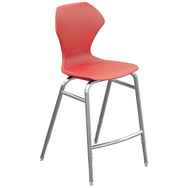 MARCO GROUP, INC. 38201-28CR-ARD Marco Group Apex Apex Series Adjustable Stool, Red/Chrome