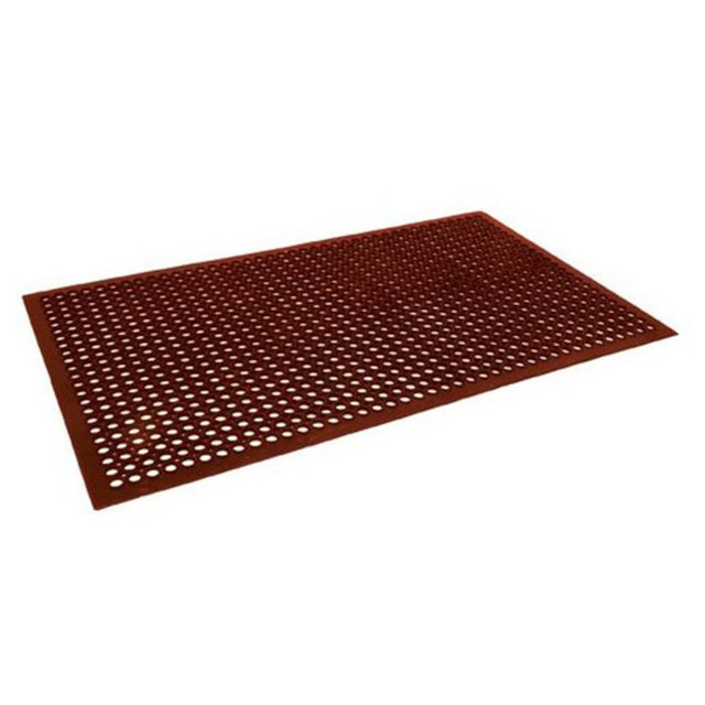 CACTUS MAT MFG. CO. 2530-R5 Cactus Mat Co. Floor Mat, 1/2inH x 3ftW x 5-d, Red