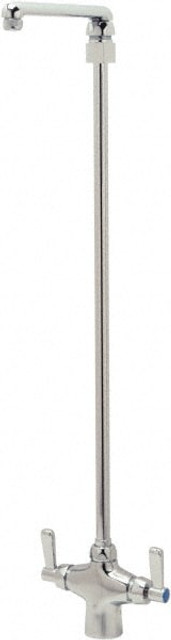 Zurn Z826F1-XL Swing Spout/Nozzle, Two Handle, Chrome Plated Single Hole Mount, Laboratory Faucet