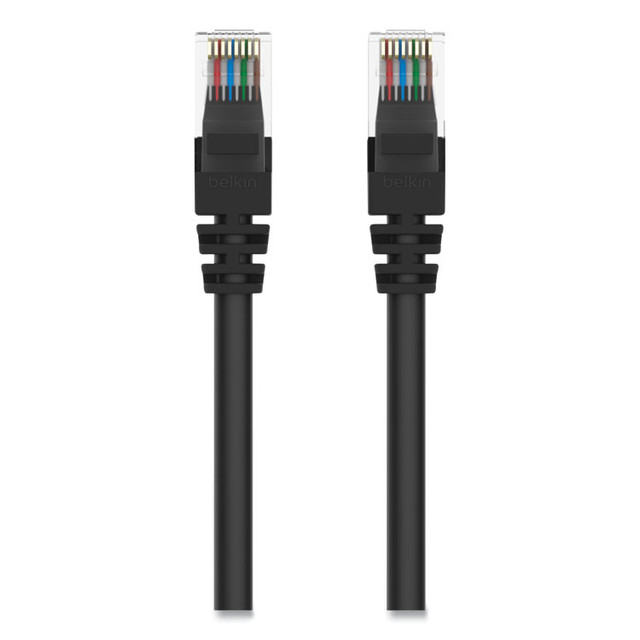 BELKIN COMPONENTS A3L98005BLKS CAT6 UTP Computer Patch Cable, 5 ft, Black