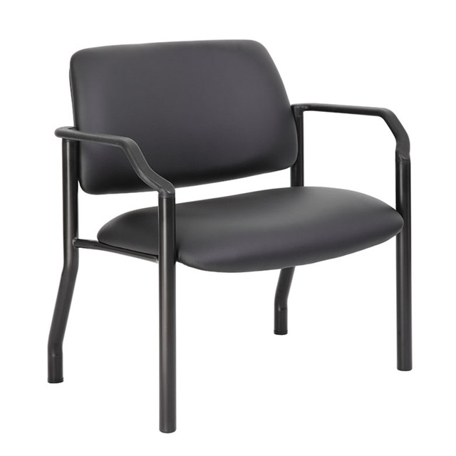 NORSTAR OFFICE PRODUCTS INC. Boss Office Products B9591AM-BK-500  Mid-Back Guest Chair, Black