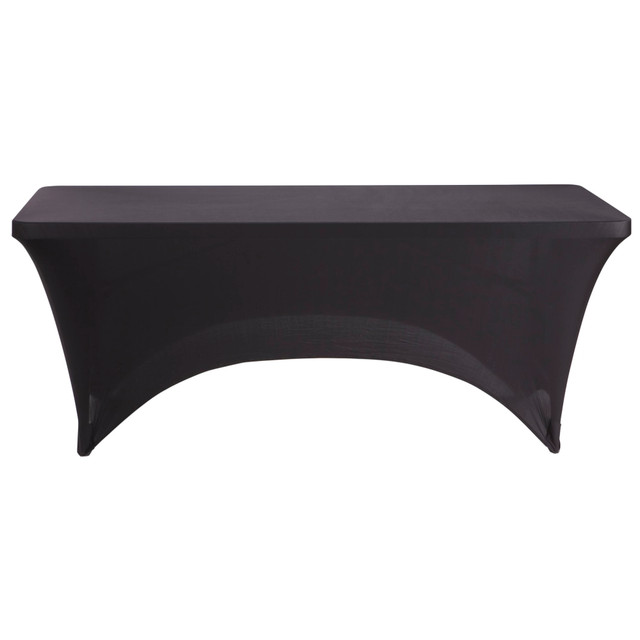 ICEBERG ENTERPRISES LLC 16521 Iceberg Fabric Table Cover, 30in x 72in, Black