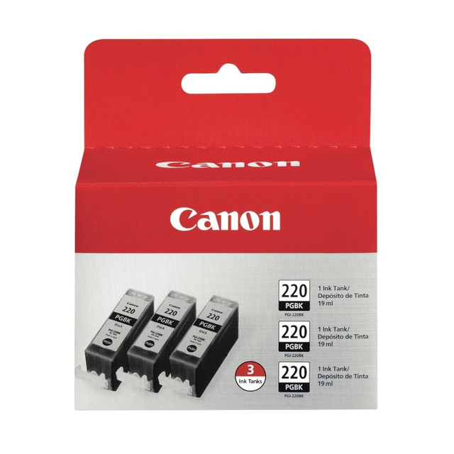 This special Extra-Large Canon Three Pack is for the printer who needs professional document quality with crisp, smudge-resistant text. Designed with FINE (Full Photolithographic Inkjet Nozzle Engineering) technology, your prints will realize added sharpness, detail and quality. Plus, when printing with genuine Canon inks and photo papers the ChromaLife100+ system gives you beautiful, long-lasting photos. Remember, a large capacity ink cartridge means more ink for more prints! The Smart LED system features a lit Canon logo so you know when the ink tank is installed correctly. Plus, these individual ink tanks can help reduce waste and save you money by only replacing the color that runs out.