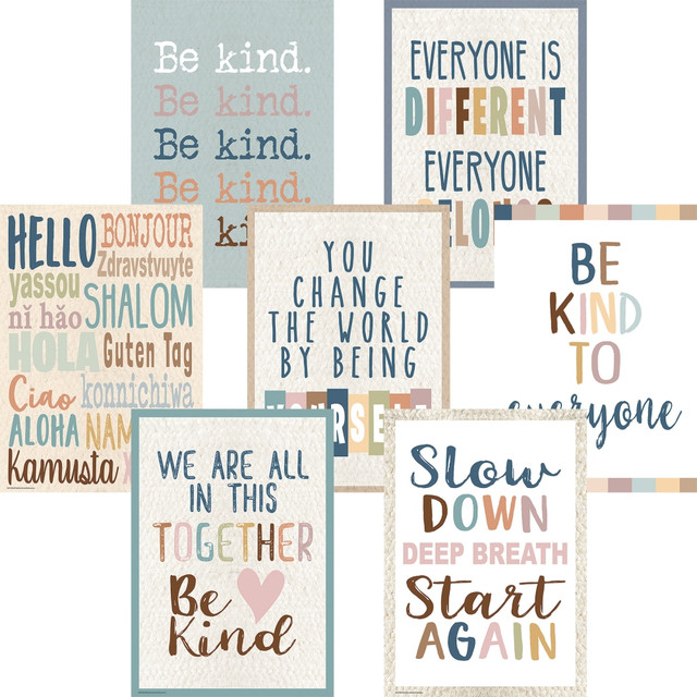 TEACHER CREATED RESOURCES INC. TCR2088687 Teacher Created Resources Everyone Is Welcome Posters, 13-3/8in x 19in, Set Of 7 Posters TEACHER CREATED RESOURCES INC. TCR2088687 Teacher Created Resources Everyone Is Welcome Posters, 13-3/8in x 19in, Set Of 7 Posters