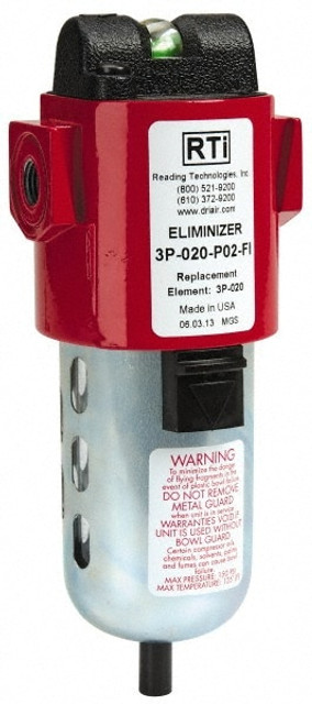 RTI Eliminizer 3P-020-P02-FI 1/4" 20 CFM Air Dryer/Filter Unit