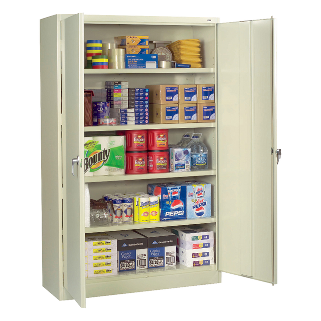 TENNSCO CORP 1470PY Standard Storage Cabinet, 4 Adjustable Shelves, 18inW x 72inD, Putty TENNSCO CORP 1470PY Standard Storage Cabinet, 4 Adjustable Shelves, 18inW x 72inD, Putty