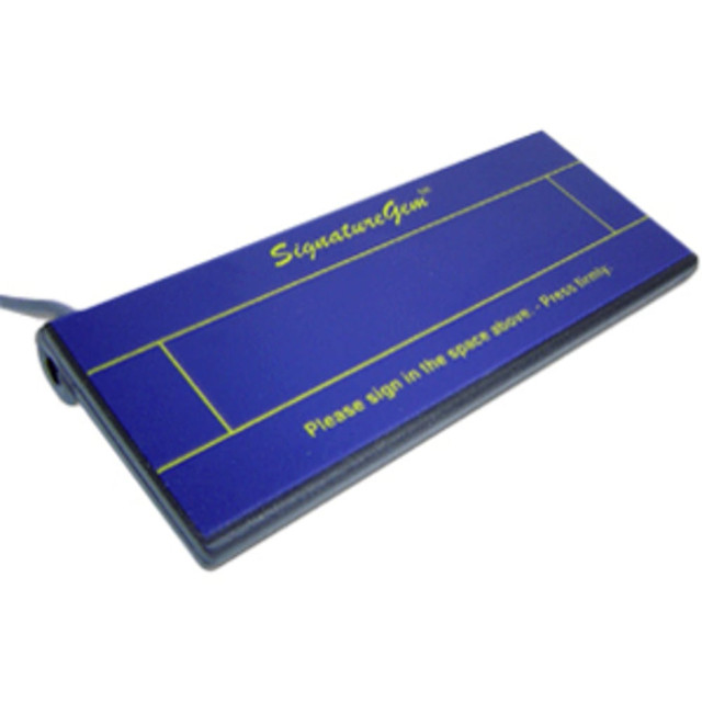 TOPAZ SYSTEMS, INC. T-S261-HSB-R Topaz SignatureGem T-S261 Electronic Signature Capture Pad - Active Pen - 4.80in x 1.20in Active Area - USB - 410 PPI TOPAZ SYSTEMS, INC. T-S261-HSB-R Topaz SignatureGem T-S261 Electronic Signature Capture Pad - Active Pen - 4.80in x 1.20in Active Area - USB - 410 PPI