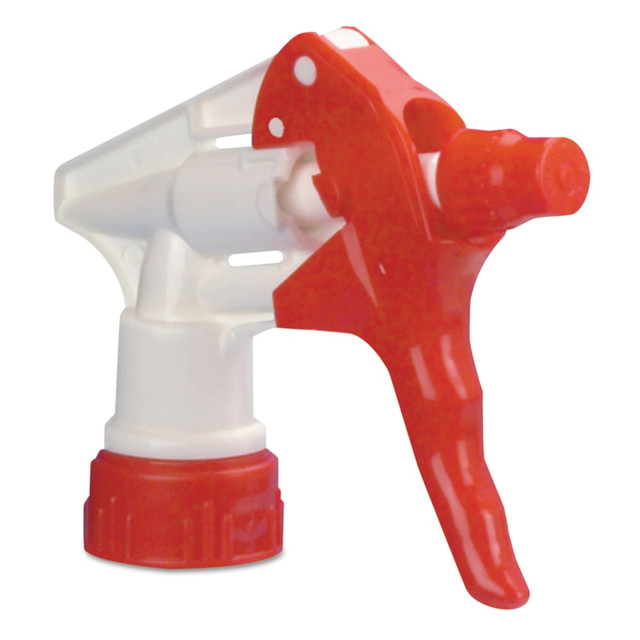 BOARDWALK BWK09227 Polypropylene Trigger Sprayer 250 For 24-Oz Bottles, Red/White, Pack Of 24 Sprayers BOARDWALK BWK09227 Polypropylene Trigger Sprayer 250 For 24-Oz Bottles, Red/White, Pack Of 24 Sprayers