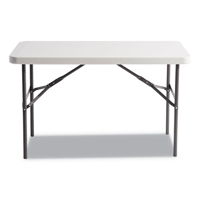 ALERA 65603 Banquet Folding Table, Rectangular, Radius Edge, 48w x 24d x 29h, Platinum/Charcoal