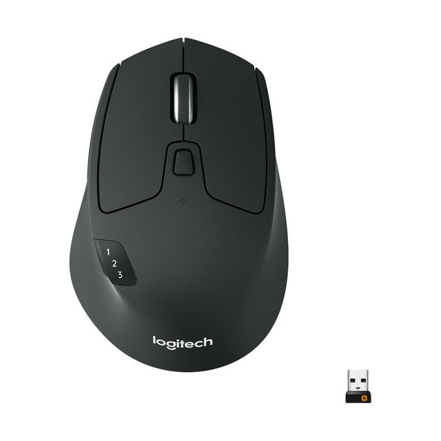 LOGITECH 910-004790 M720 Triathlon Multi-Device Wireless Mouse, Black/Gray, 910-004790 LOGITECH 910-004790 M720 Triathlon Multi-Device Wireless Mouse, Black/Gray, 910-004790
