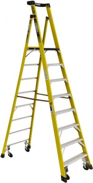 Werner PD7308-4C 7-Step Fiberglass Step Ladder: Type IAA, 10' High