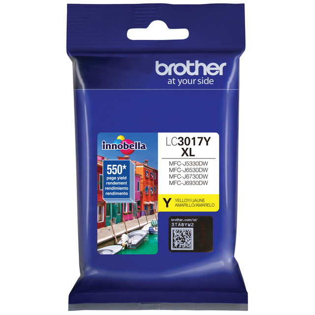 BROTHER INTL CORP LC3017Y Brother LC3017I Yellow High-Yield Ink Cartridge, LC3017Y