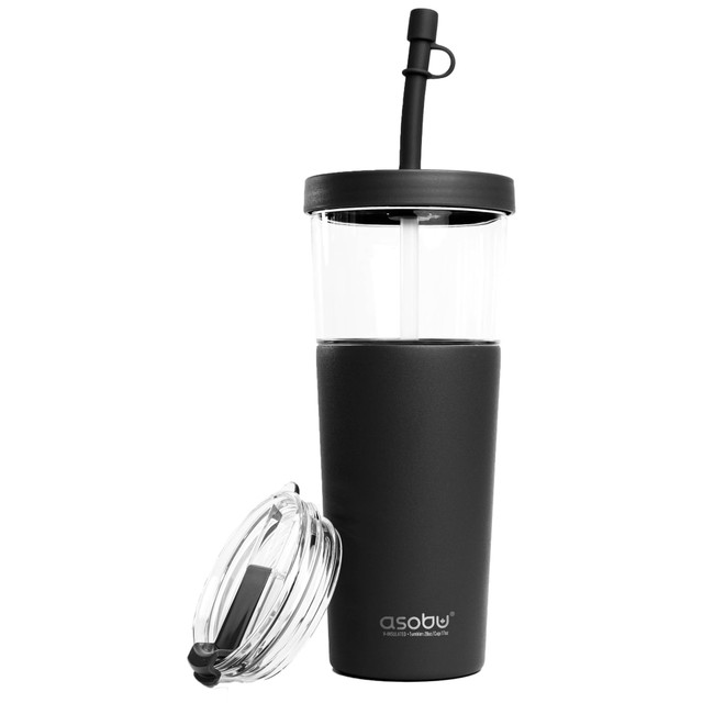 ASOBU ICT400BK Marina 2-in-1 Tumbler, 28 Oz, Black ASOBU ICT400BK Marina 2-in-1 Tumbler, 28 Oz, Black